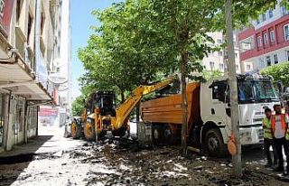 Zübeyde Hanım Caddesi’nde yenileme çalışması