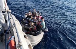 14 düzensiz göçmen kurtarıldı