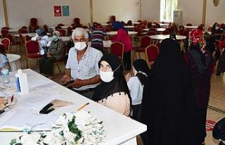 230 kişinin aşısı yapıldı