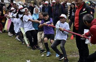 2 bin metre rakımlı yaylada spor şenliği yapıldı