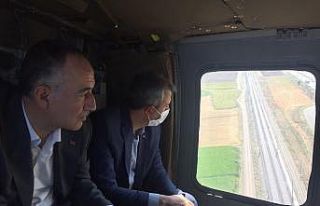 43 ilin geçiş noktası helikopterle havadan denetlendi:...