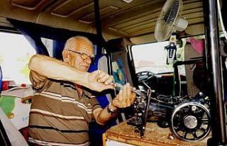 48 yıldır dikiş makinelerine hayat veriyor