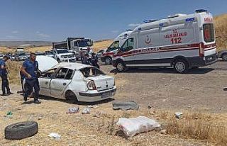 Adıyaman’da otomobil takla attı: 6 yaralı