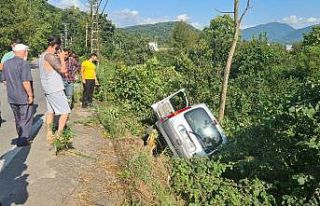 Ağaç faciayı önledi: 1 yaralı