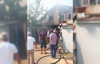 Ahırda çıkan yangın korkuttu, hayvanlar son anda...