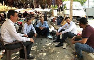 AK Parti heyeti Adıyaman ve Kahta’da vatandaşlarla...