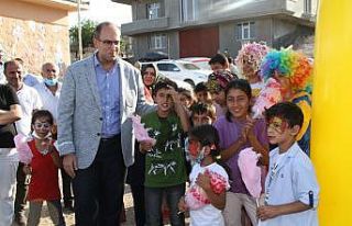 Akköy çocukları şenlikte gönüllerince eğlendi