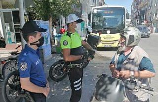 Aksaray’da motosikletlere sıkı denetim