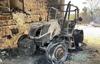 Aladağ’daki yangını söndürme çalışmaları...