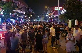 Alanya’da barlar sokağında maske zorunluluğu