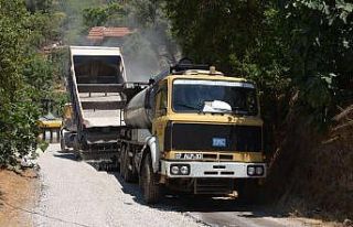 Alanya’da Orhan- Karamanlar yolu asfaltlanıyor