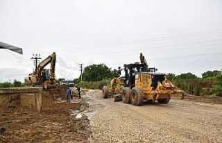 Alman Kanalı yolunda altyapı tamam