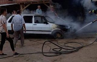 Altıntaş’ta yangın