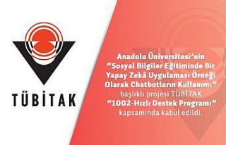 Anadolu Üniversitesi TÜBİTAK 1002 projesine kabul...