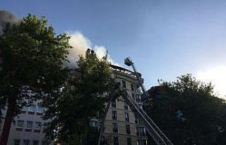 Ankara’da otelin çatı katında yangın