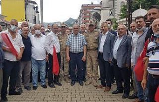 Arhavi’deki 1 haftalık sel görevi sona eren komandolar...