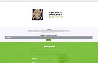 Arpa tohumu desteği için online başvurular başladı