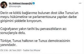 Bakan Kasapoğlu: “Derin ve köklü bağlarımız...