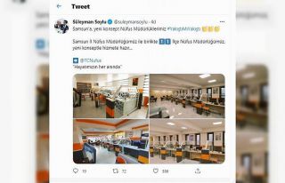 Bakan Soylu’dan Samsun paylaşımı