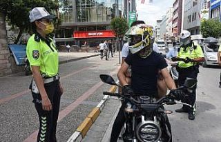Balıkesir polisinden motosiklet denetimi