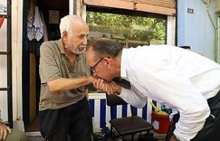 Başkan Akın esnaf ziyaretlerini sürdürüyor