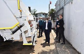 Başkan Çelik temizlik filosunun yeni aracını tanıttı