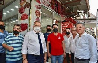 Başkan Çerçi Milletvekili Özkan’la esnaf ziyareti...