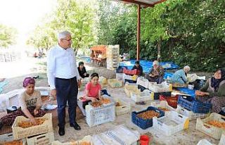 Başkan Güder’den mevsimlik işçilere bayram ziyareti