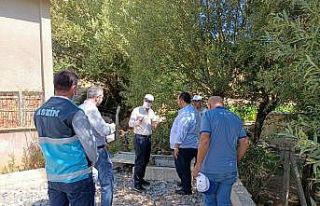 Başkan Kılınç su kaynaklarında incelemelerde...