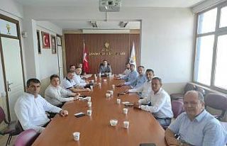 Başkan Makas, ilçe başkanlarıyla istişare toplantısı...