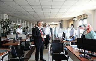 Başkan Palancıoğlu, ilk mesai gününde personel...