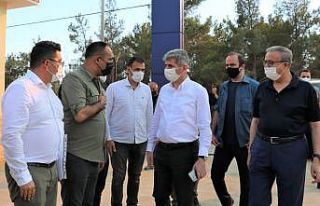 Başkan Yılmaz, yangın bölgelerinde inceleme yaptı