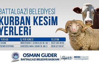 Battalgazi’de kurban kesim yerleri belirlendi