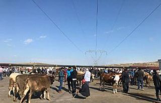 Bayburt’ta kurban pazarında haraketlilik arttı