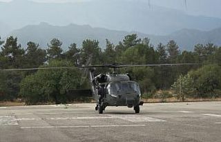 Bayram trafiği havadan denetlendi