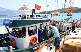 Bayramda denizlerden 268 bin 145 kilogram katı atık...