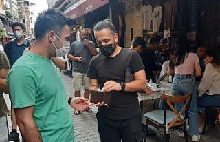 Beşiktaş polisinden "çığırtkan" denetimi