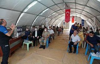 Beşiri’de AFAD eğitim çadırı kuruldu