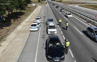 Bilecik’teki bayram tatili trafik denetimleri