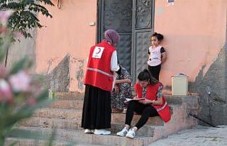 Bin yetim çocuğun bayramlık elbisesi Silopi Kızılay...