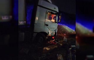 Bingöl’de tır yoldan çıktı: 2 yaralı
