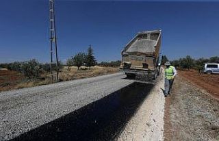 Büyükşehir 3 ilçeyi birbirine bağlayan yolda...