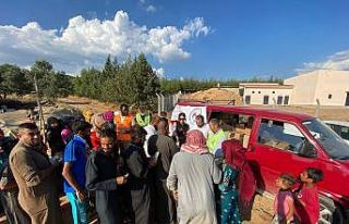Çadırlarda erken bayram sevinci