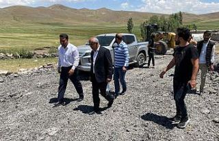 Çaldıran Belediyesinden stabilize yol çalışması