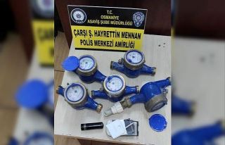 Çalıntı motosikletle su sayacı çalan zanlı tutuklandı