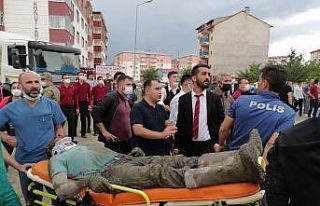 Cami inşaatında göçük: 3 yaralı