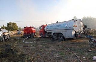 Çiftçinin bir yıllık emeği küle döndü