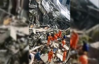 Çin’de otel çöktü: 1 ölü, 10 kayıp