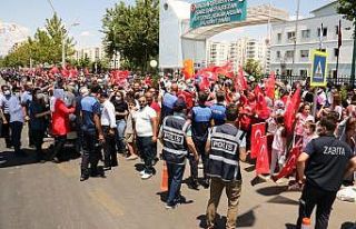 Cumhurbaşkanı Erdoğan’a Bağlar’da coşkulu...