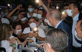 Cumhurbaşkanı Erdoğan’a sevgi seli